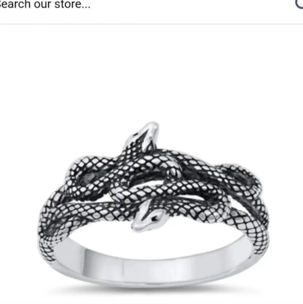 Sterling Silver Snake Ring‎ NEW